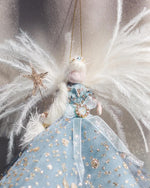 Load image into Gallery viewer, Christmas Fairy – Blue Sparkle Tree Topper
