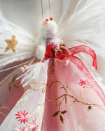 Load image into Gallery viewer, Christmas Fairy – Pink Floral Tree Topper
