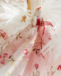 Christmas Fairy – Pink Floral Tree Topper