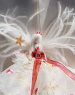 Load image into Gallery viewer, Christmas Fairy – Floral Sparkle Tree Topper
