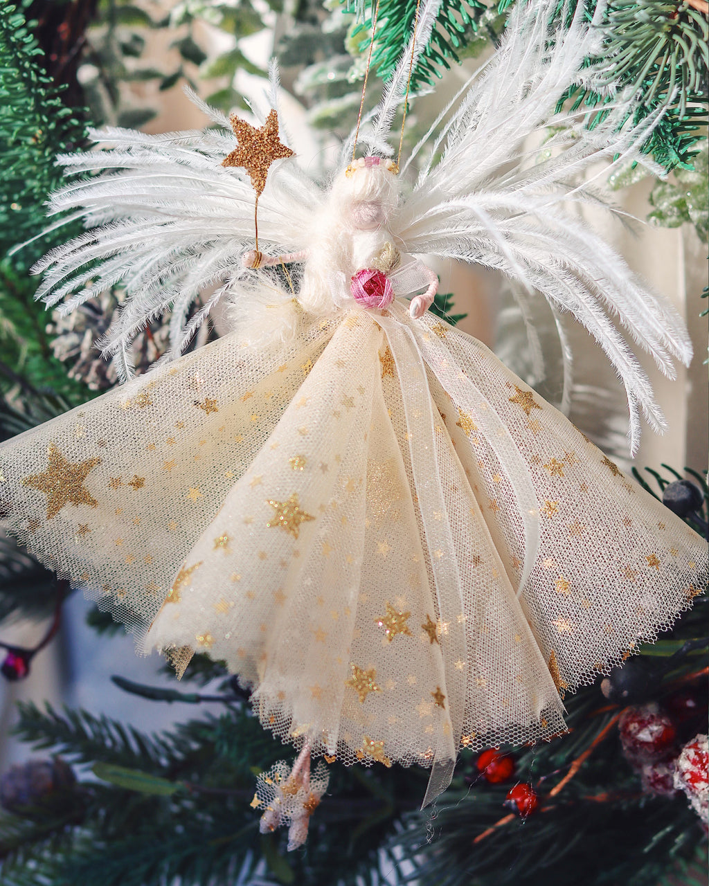 christmas gifts for girls, mothers, for her, special heirloom christmas angel topper
