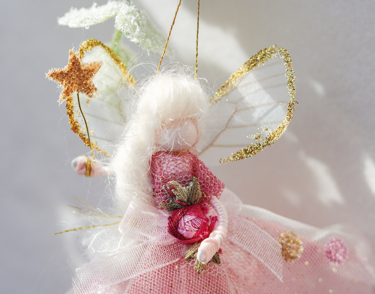 close up of magical fairy decoration, florialice