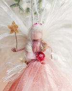 Load image into Gallery viewer, Christmas Fairy – Pink Sparkle Tree Topper
