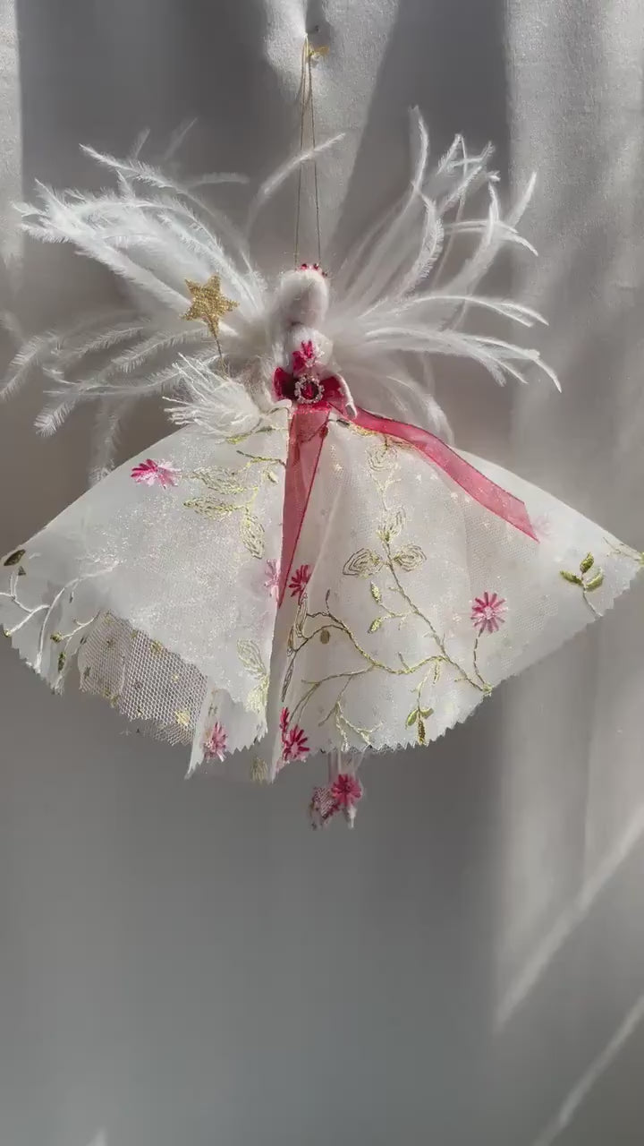 Christmas Fairy – Floral Sparkle Tree Topper