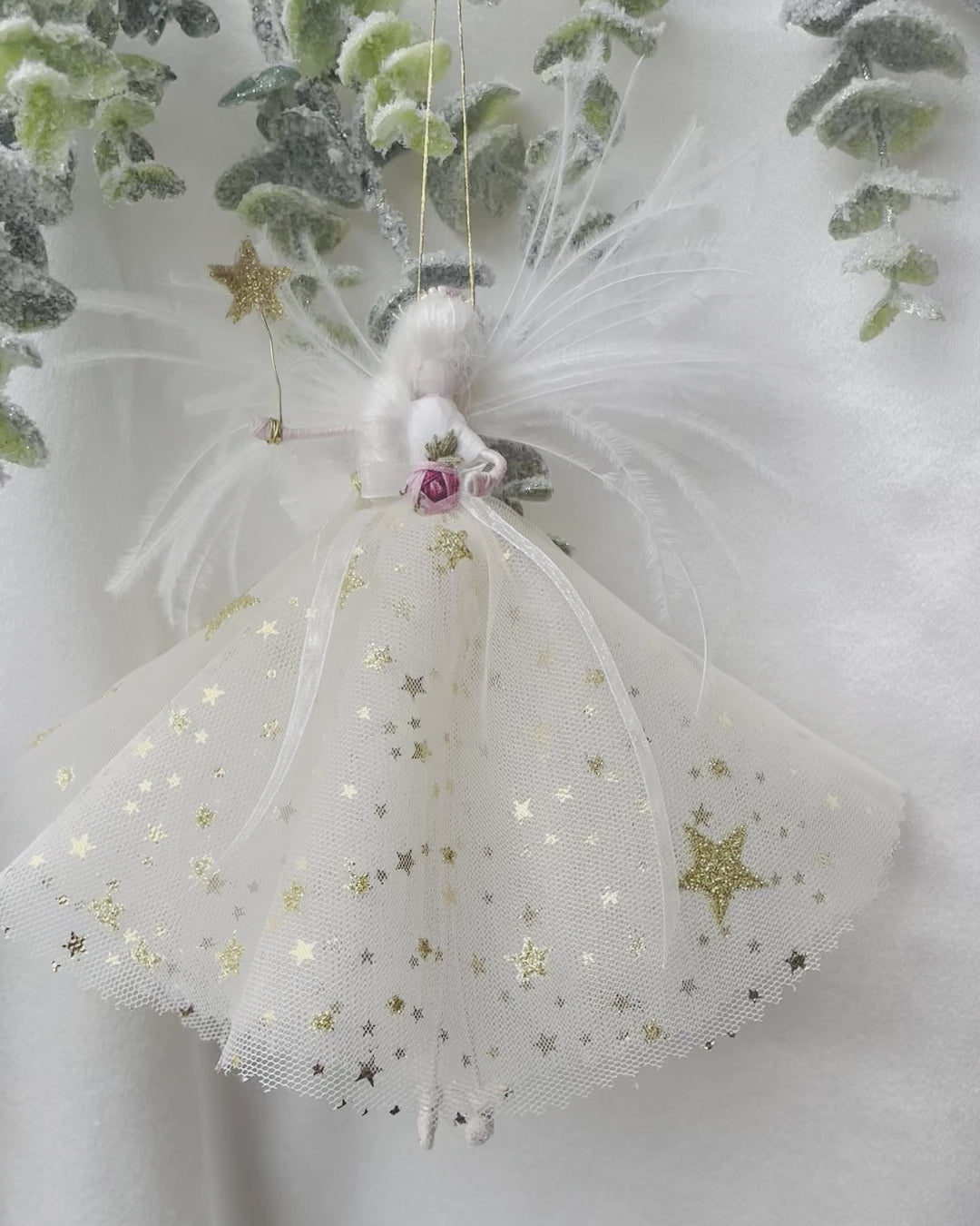 video of handmade florialice fairy decoration perfect for christmas