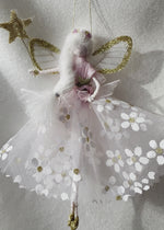 Load and play video in Gallery viewer, ‘Joy’ Fairy Decoration - Handmade fairy decoration that makes the perfect heirloom gift for Birthdays, Easter and Special Occasions.
