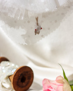 Each Florialice fairy is lovingly created using the finest Silk, net and delicate embellishments, and beaded tiara. Every fairy will slightly differ, which gives them their unique character. Their wings are made from the Silk Organza, which really does make the fairies come to life!